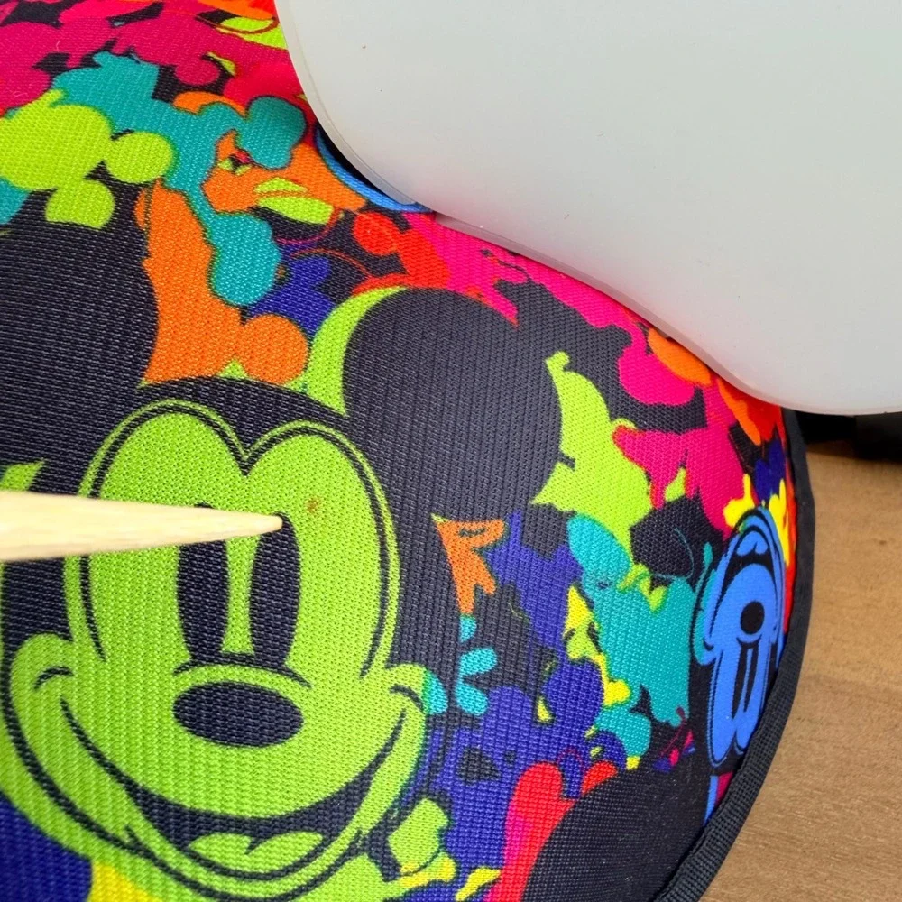 Disney Parks Mickey Mouse Glow with the Show Light Up Neon Splatter Ear Hat Cap